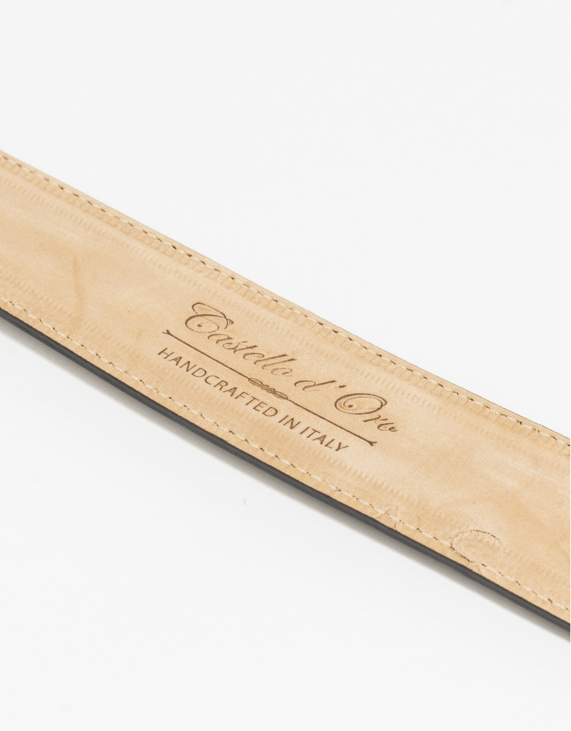 Castello d'Oro Brown Calf Leather Belt image